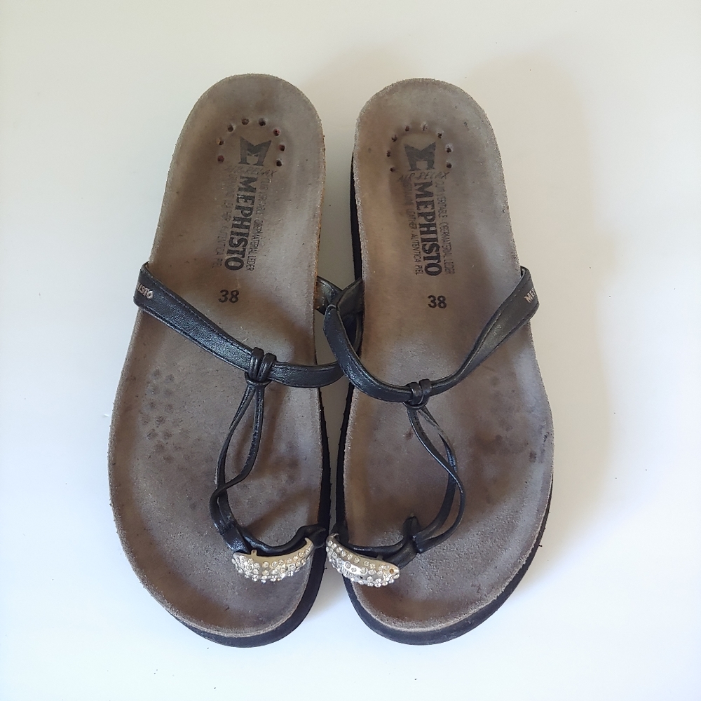 Mephisto Hatty Sandal Leather Size 7.5 - Picture 6 of 15